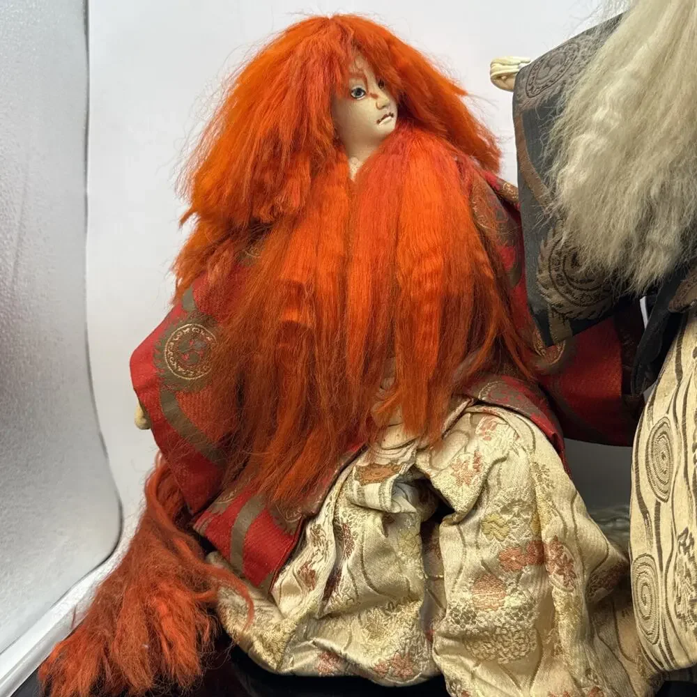 Vintage Doll Japanese Kabuki Renjishi Lion Dancers…